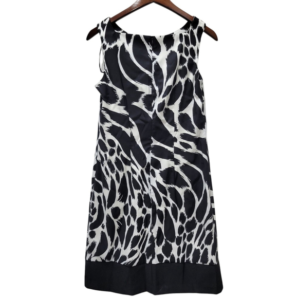 AB Studio Dress Women’s Size 6 Black White Sheath NWT $48 - Picture 5 of 6